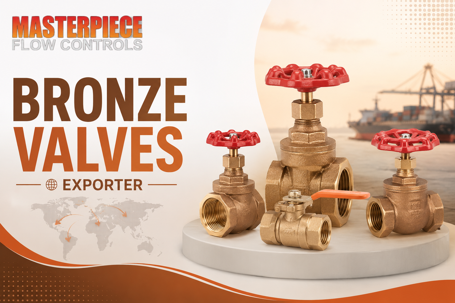 Bronze valves exporter in India - Industrial valves by Masterpiece Group