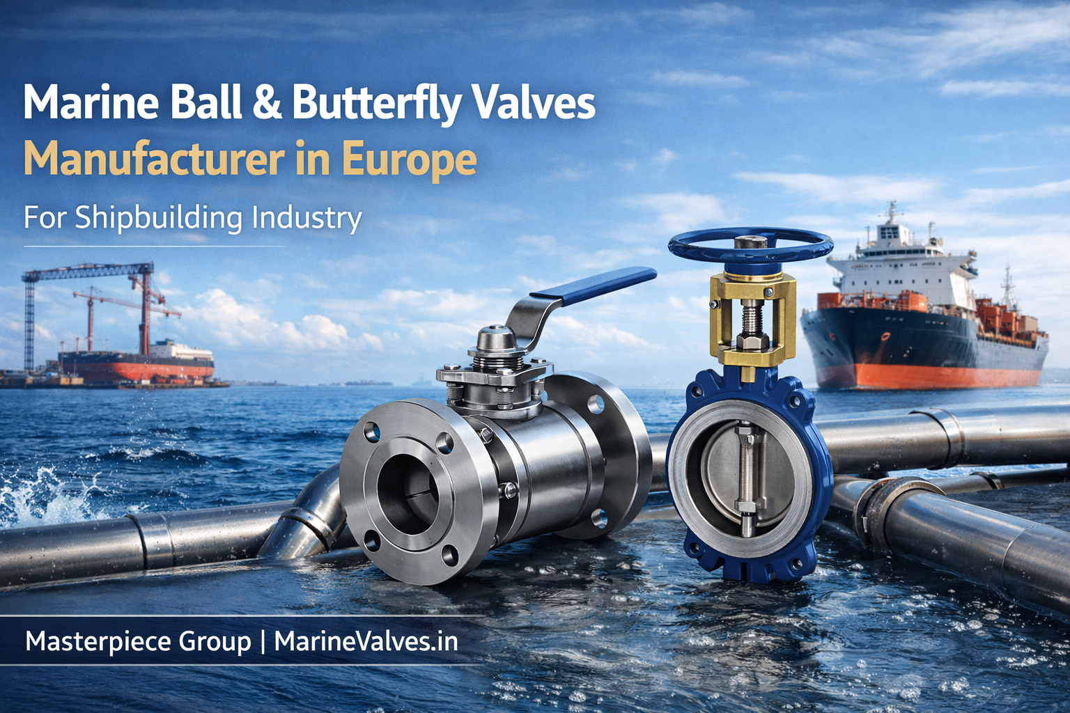 Marine Ball and Butterfly Valves Manufacturer in Europe for Shipbuilding Industry