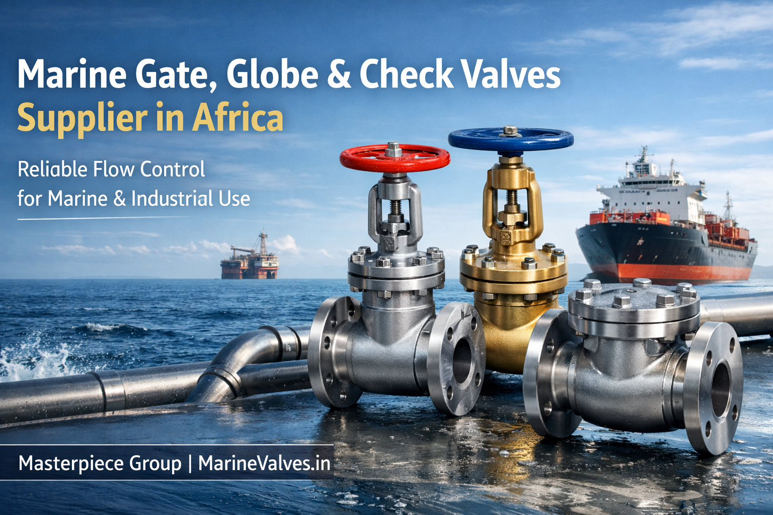 Marine Gate Globe Check Valves Supplier in Africa for Marine and Industrial Use